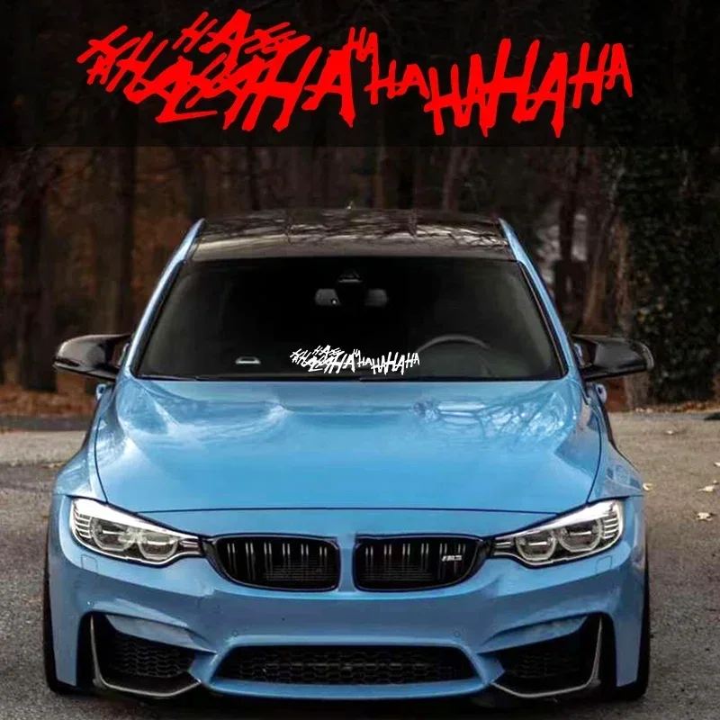 HAHAHA Joker Laughing Adesivos de carro e motocicleta para tanque de combustível, capacete, decalques de vinil, faça você mesmo, à prova d'água, janel
