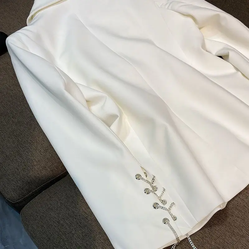 French retro reasted small suit for women in Korean  cardigan casual outerwear suit jacket autumn