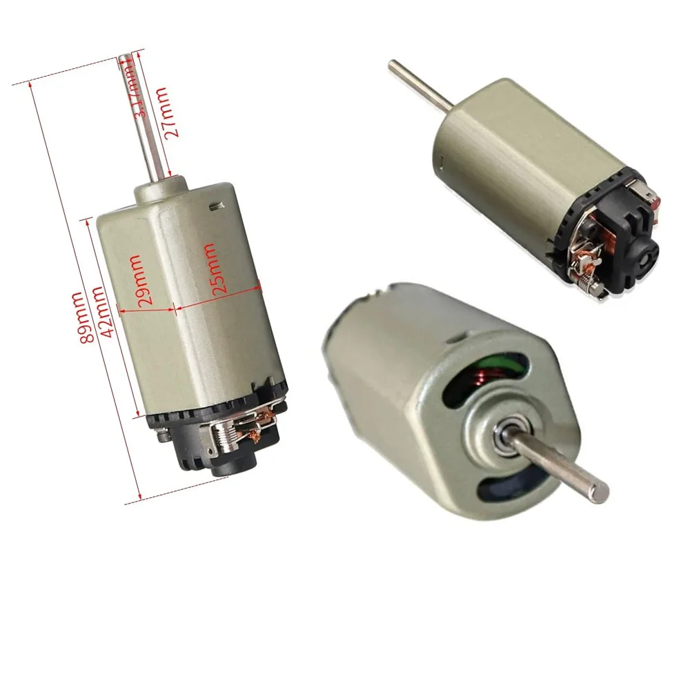 

480 Motor DC6-12V High-speed Double Ball Bearing 27mm Long Shaft Model Brushed Motor Power Tool Motor Part