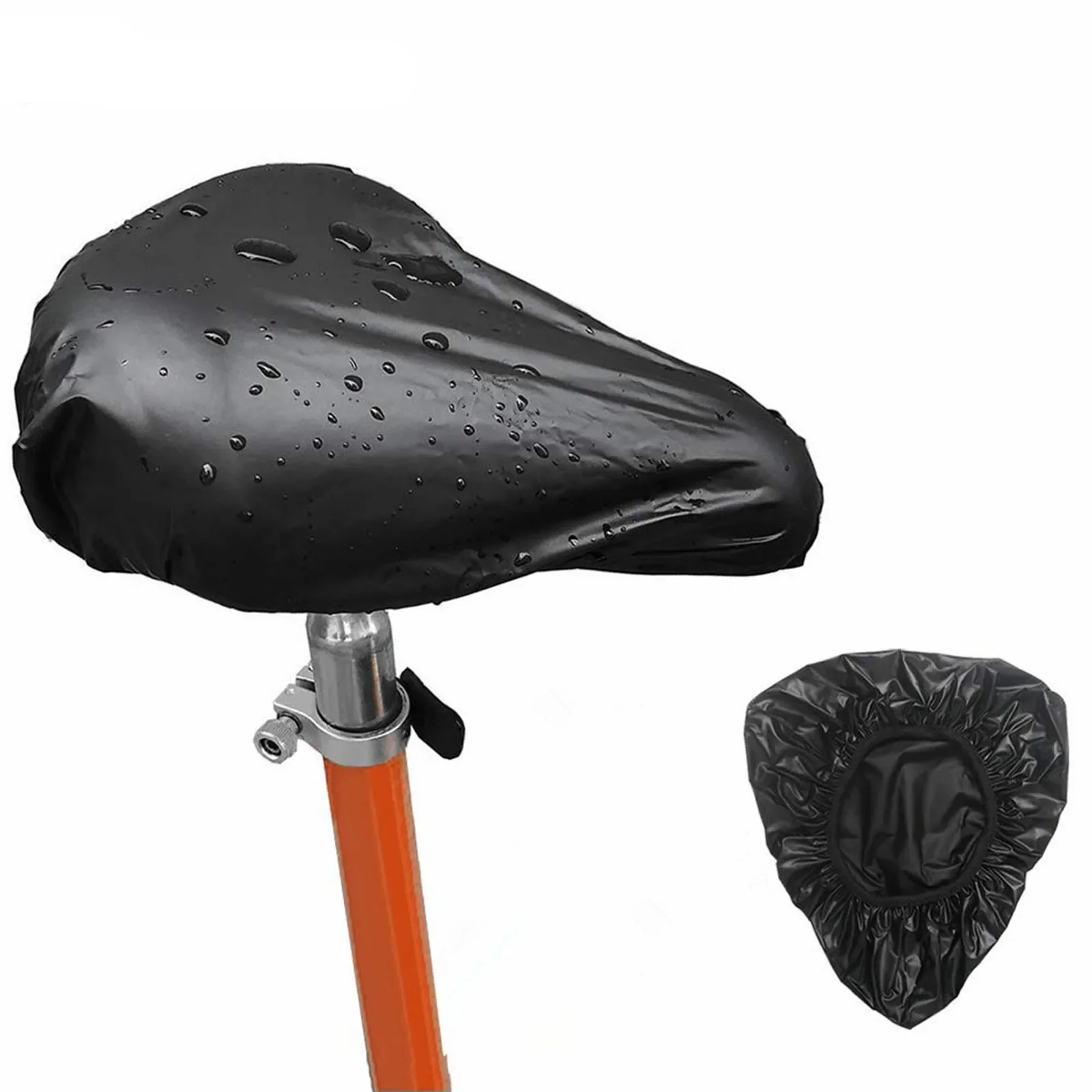 Durable Bike Cover Saddle And Basket 200g/set Black I Set Protection Tool With Storage Bag For Most Bicycle Baskets