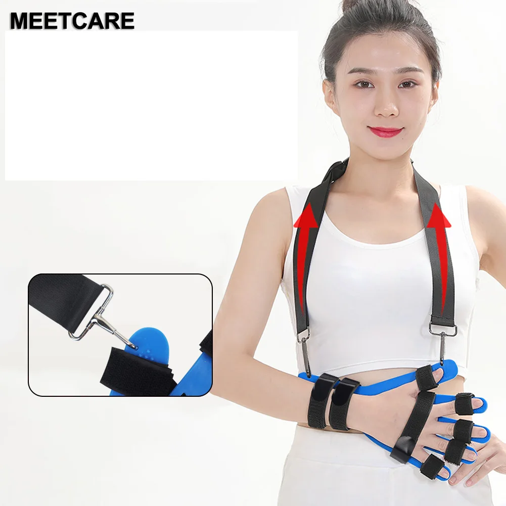 Hand Wrist Orthosis Separate Adjust Finger Splint Fingerboard Flex Spasm Extension Train Therapy Stroke for Fractures Wounds