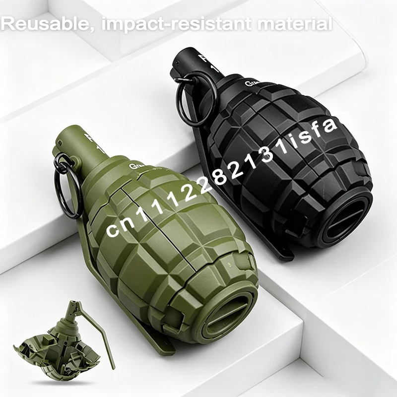 JJ-Reusable Refillable Nylon Grenade Model Pack Anti Fall Design Gel Ball Play Ornament Gift