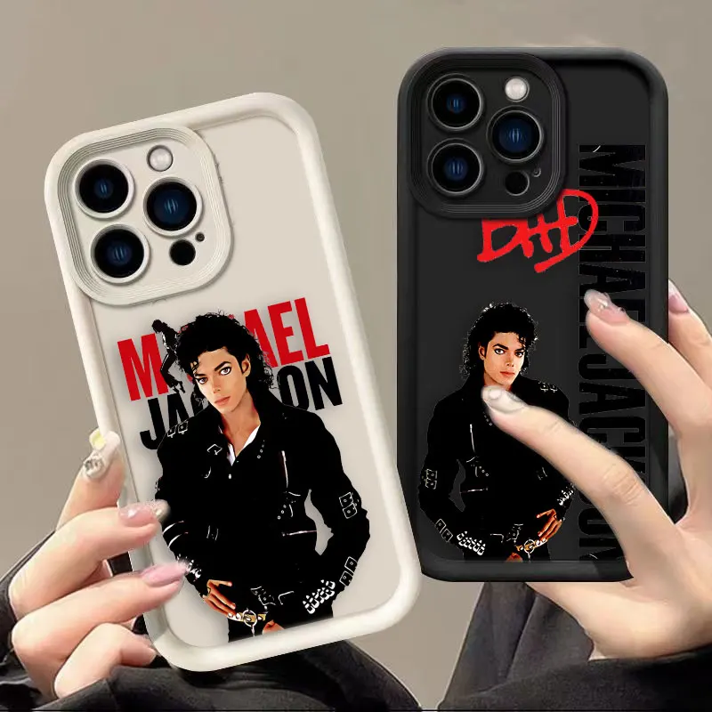 Capa de Telefone M-Michael J-Jackson para IPHONE APPLE 17 AIR 16 16E 11 12 13 14 15 8 7 SE X XR Plus Pro Max Capa de Silicone