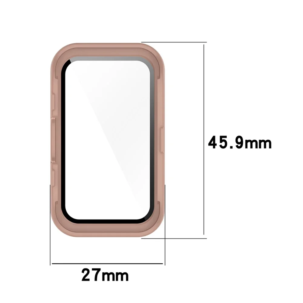 PC Case+Glass For Huawei band 9 Tempered Glass Anti-scratch Film Bumper All-Around Protective Cover for Huawei band8 Accessories