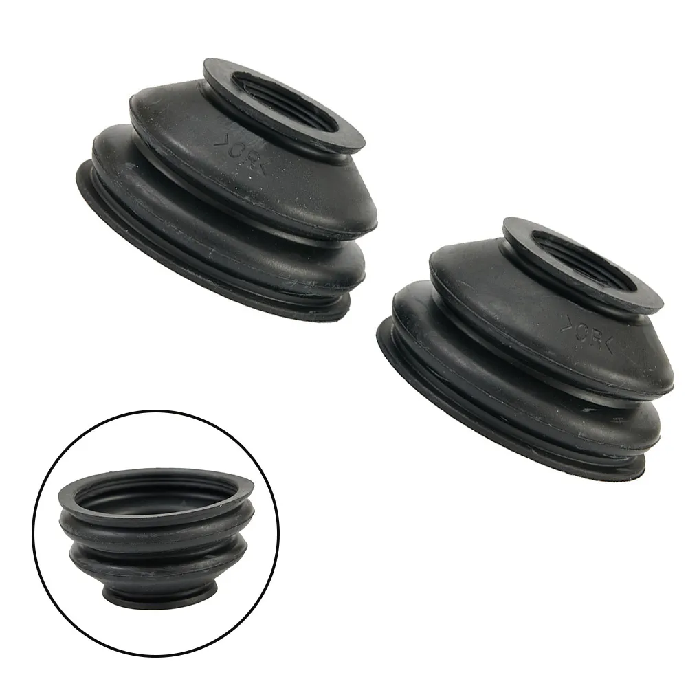 2pc Ball Joint Boot Car Suspension Steering Ball Joint Rubber Dust Boot Cover Track Tie Turn Rods Ends Set Part Dust Boot Cover