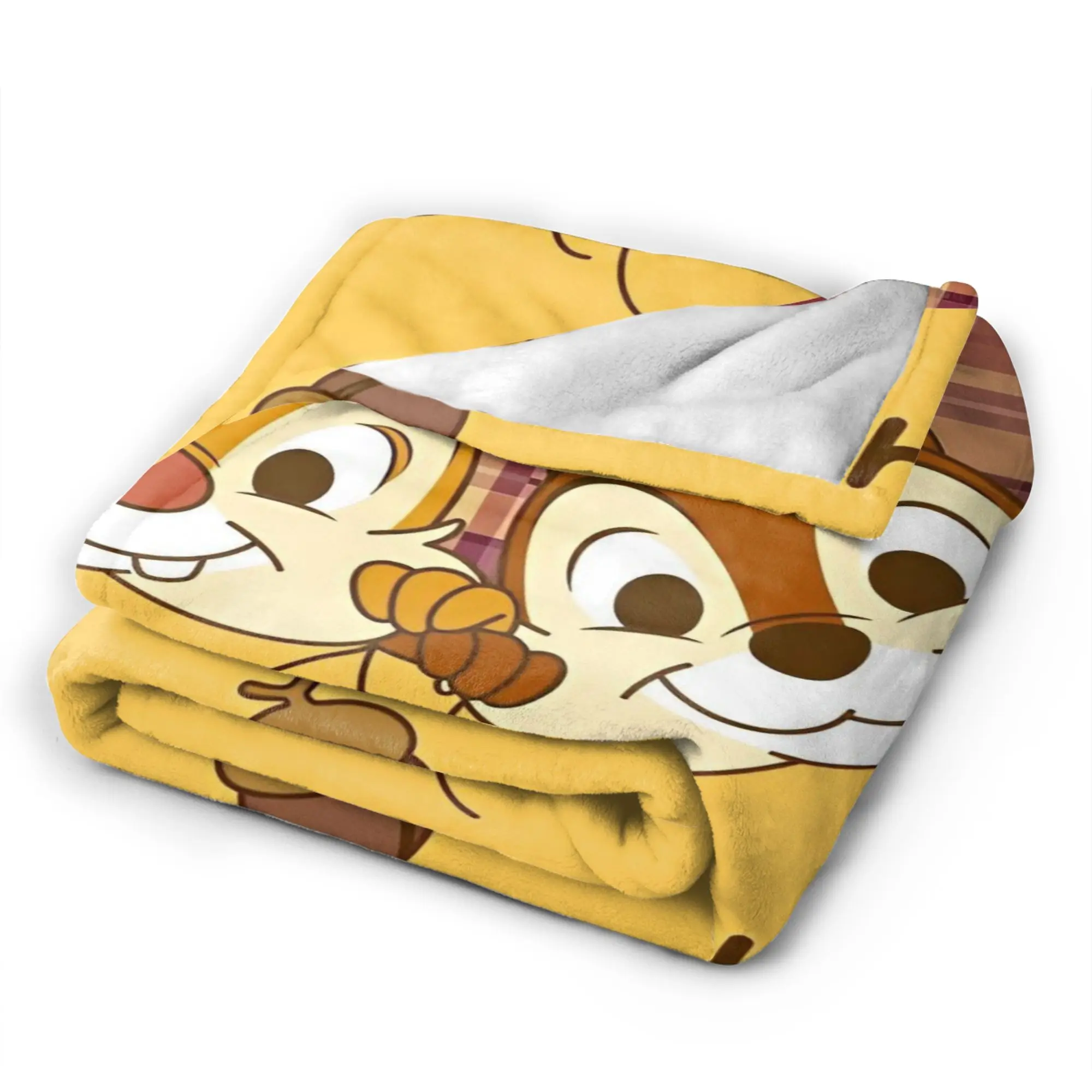 الكرتون السنجاب رقاقة اند ديل بطانية الفانيلا رهيبة الدافئة رمي بطانية للمنزل الربيع/الخريف #5