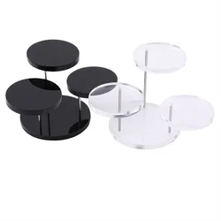 1 Set of Acrylic Multi-layer Round Small Dessert Cake Stand, Ring Jewelry Display Stand