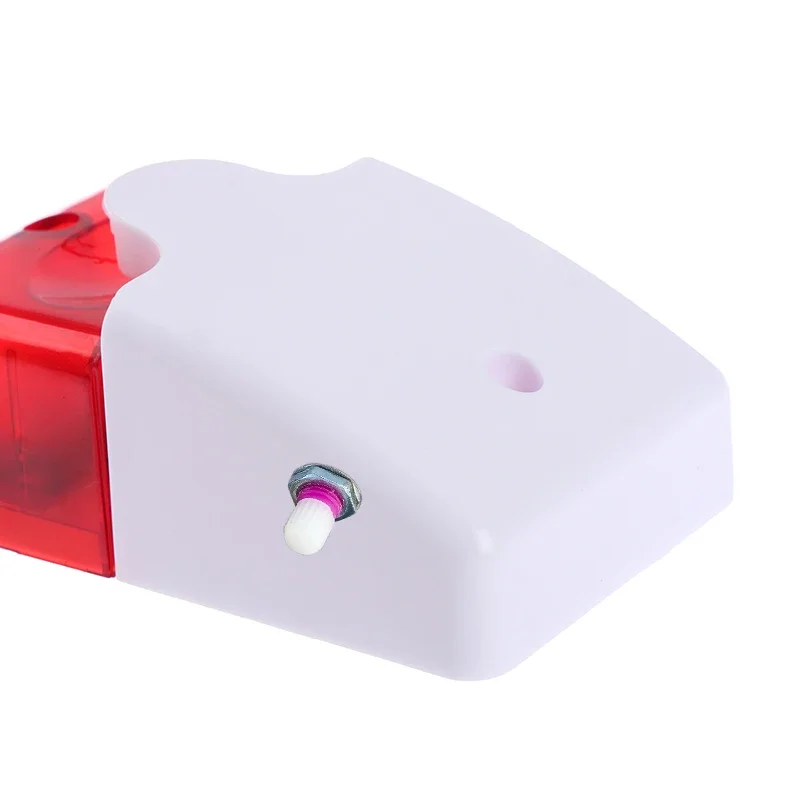 صفارة إنذار فلاش سلكية DC5-12V مع زر حجم قابل للتعديل يصل إلى 120 ديسيبل وإضاءة وامضة حمراء ستروب لأنظمة إنذار الأمان #4