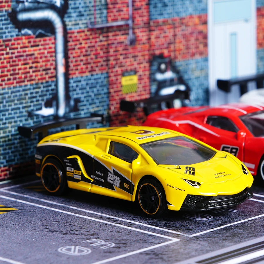 لعبة سيارة سباق صغيرة مصنوعة من خليط معدني أصفر وأسود، عملية مصبوبة رائعة، يمكن شراؤها مع صندوق عرض شفاف، استعادة مظهر السيارة الخارقة، مناسبة لعشاق السيارات للعب مع المفروشات المنزلية |   الخيار الأول لعرض ديكور سطح المكتب وهدايا أعياد الميلاد والعطلات (عيد الميلاد / الهالوين، إلخ.)