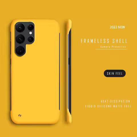 Ultra-thin Frameless Matte Phone Cases For Samsung Galaxy S25 S24 S23 S22 S21 S20 Ultra Plus FE Luxury Camera Protection Cover