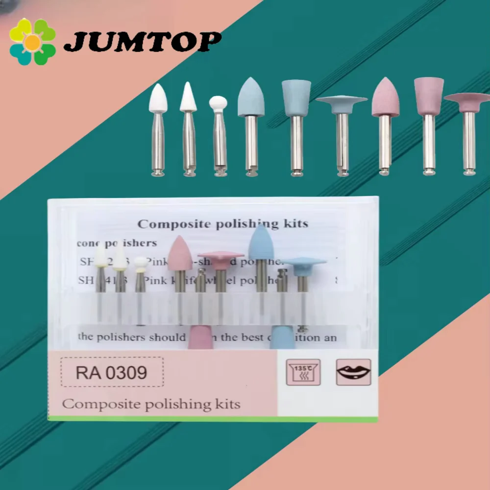 

Dia.2.35mm Dental Light-Curing Resin Polishing Set Ceramic Silicon Rubber Slow Bending Machine Grinding Head