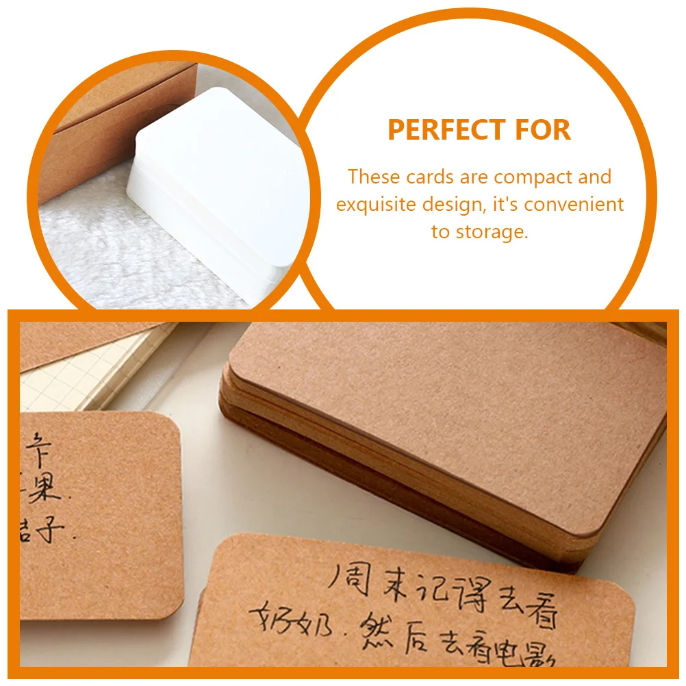 Thickened Blank Word Diy Note Students Portable Mini Index Cards Smooth Small Graffiti Cards Multi-Function Business