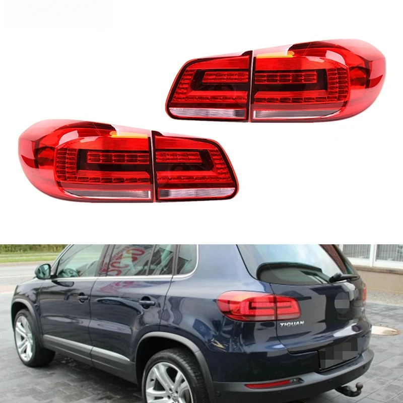 

Для VW Tiguan 2013 2014 2015 2016, задний фонарь в сборе, автозапчасти, светодиодный задний фонарь заднего бампера, сигнальная лампа тормоза