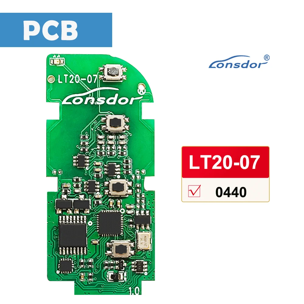 

Lonsdor K518 LT20-07 8A PCB Universal Remote 0440 Circuit Board For Lexus ES200 ES300H LS500 LS500H 2017-2020