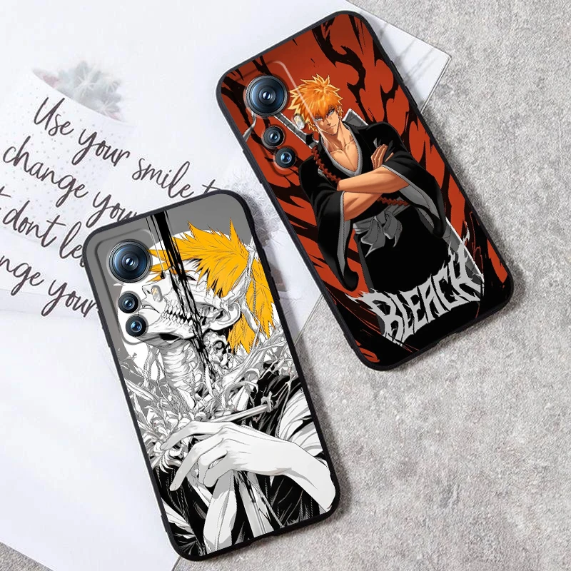 Anime B-Bleach Passion Cool For Xiaomi Mi 14 13T 13 12T 12 11T 11i 11 10T 10 Pro Lite Ultra 5G Black Back Phone Case