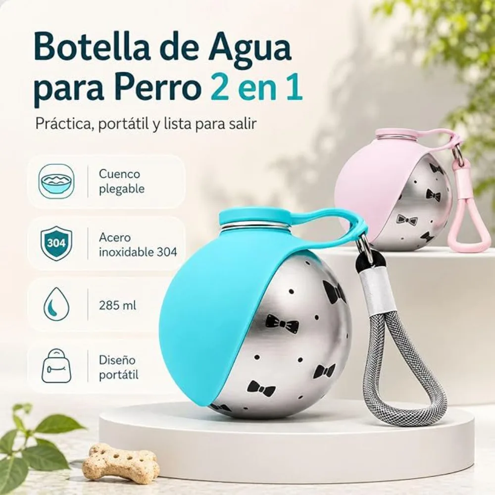 

Stainless Steel Pet Water Drinking Bottles Folding Portable Dog Water Cup with Compact Leak Proof for Outdoor Walking Hiking