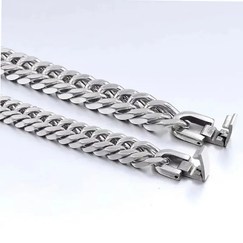 ZG New Design Titanium Steel Four Sided Woven Bracelet for Men Simple and Versatile Cuban Women Bracelet Jewelry