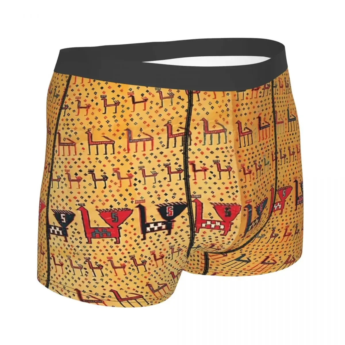 Moghan Men Boxer Briefs Oriental Rug Art Culture Highly Breathable Underwear Top Quality Print Shorts Birthday Gifts