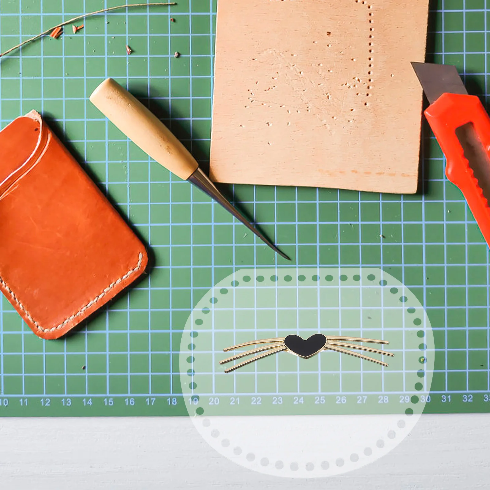 

1 Set Transparent Acrylic Cat'S Whisker Board For Diy Knitting Crochet Bag Handmade Wallet Weaving Tool Clear Durable Craft