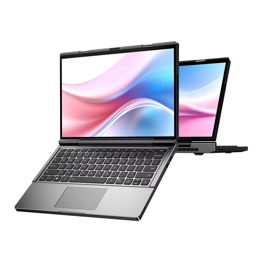 2025 New GPD DUO 13 Inch Dual Touch Screen AMD AI 9 HX 370 Processor 64GB RAM 2TB SSD Portable Business Laptop