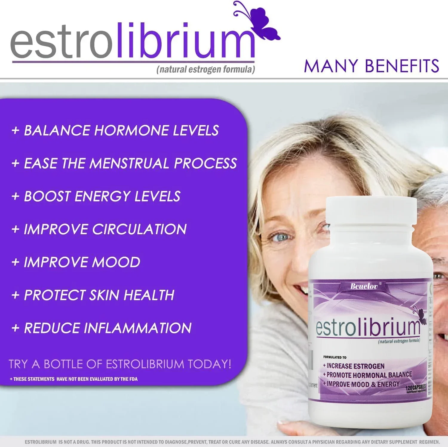 Estrogen Supplement for Women - Supports Endocrine Balance, Pleasure, Energy, and Relieves Menopausal and Menstrual Discomfort