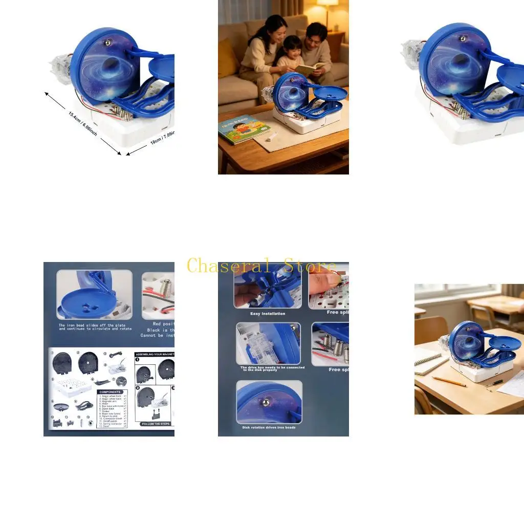 E7CE Motorized Moving Ball Science Craft Project Toy for Tabletop or Floor Play