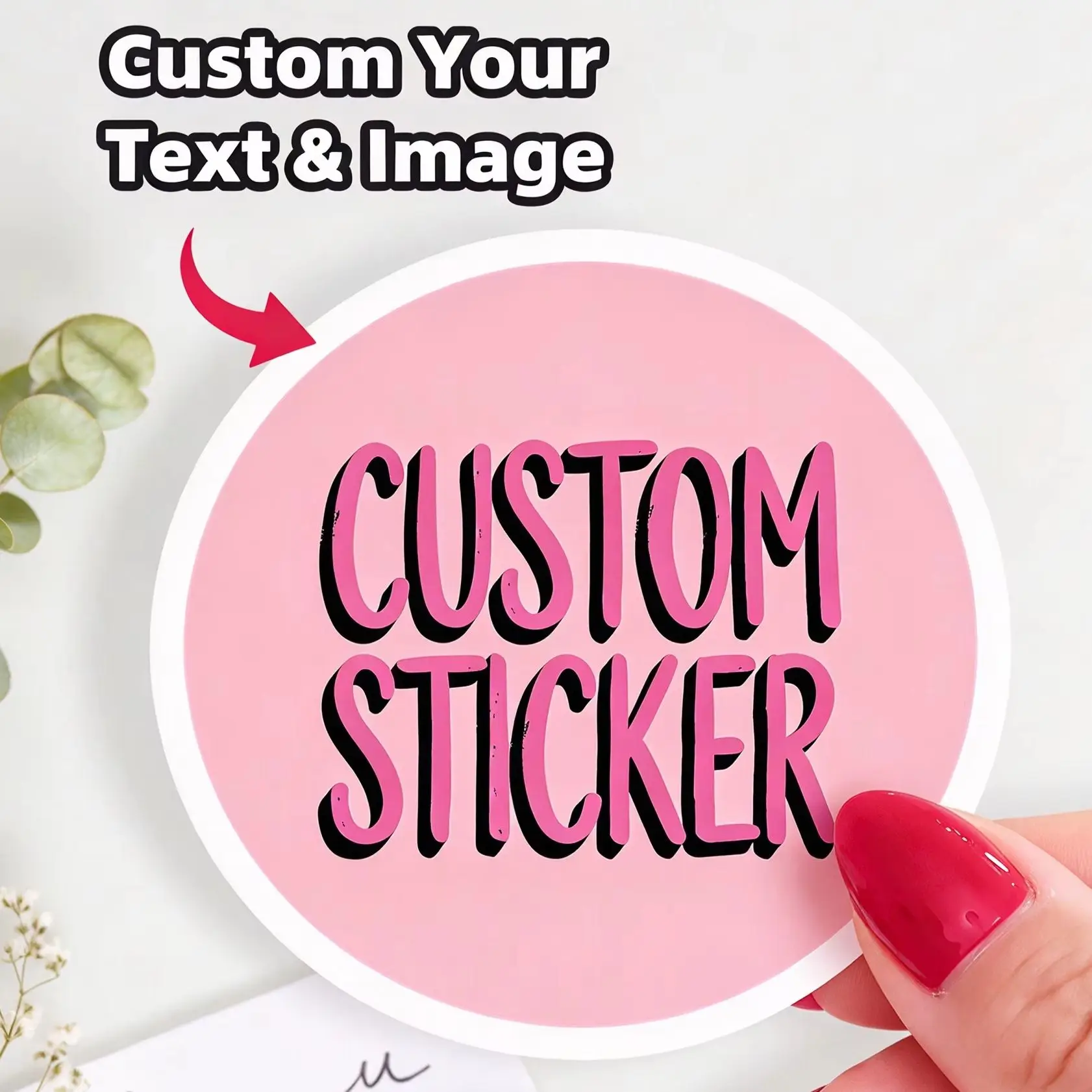 1‑50Pcs Custom Round Stickers Labels, Personalized Car Interior Tags, Dashboard Accents & Auto DIY Decor