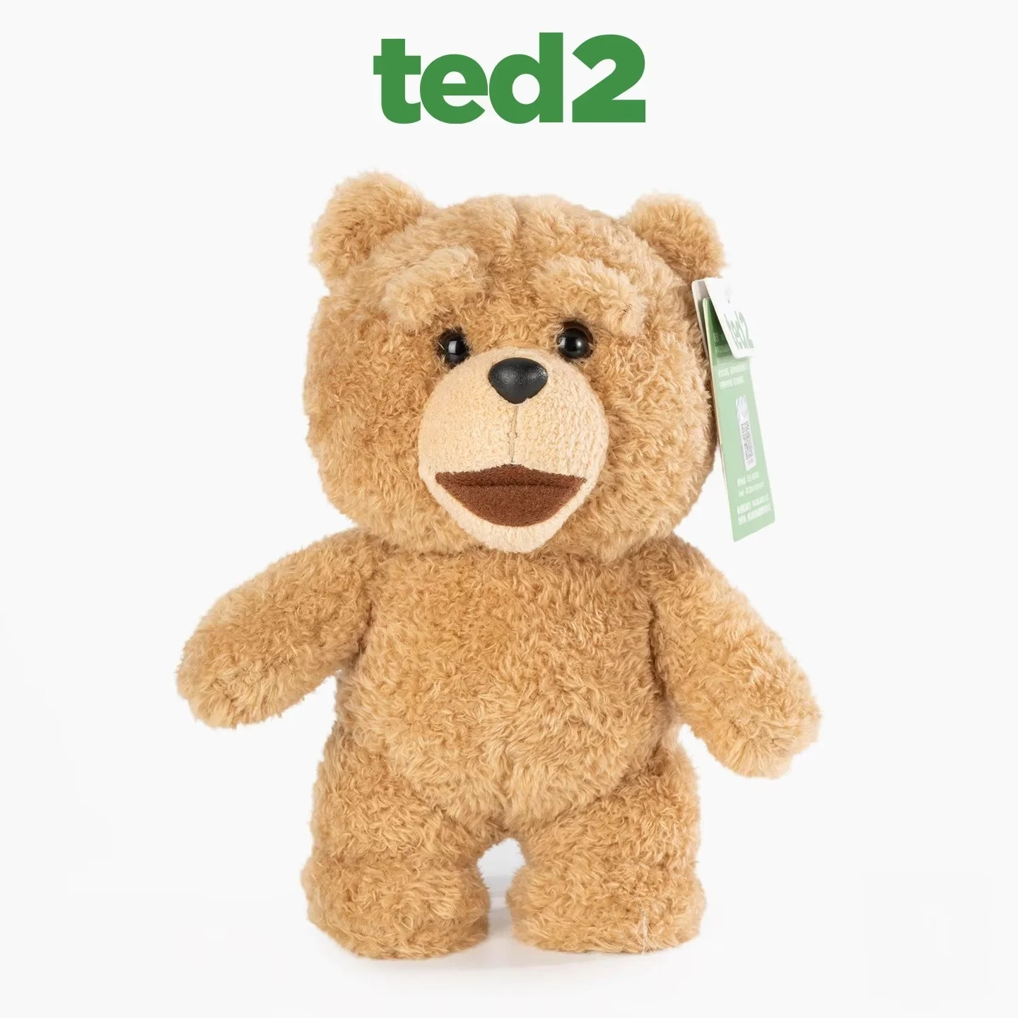 Echtes TED2 Bären-Plüschtier 20cm Cartoon-Bär Stoffpuppe Sofakissen Heimdekoration Liebenswertes Beruhigendes Spielzeug für Kinder Mädchen Geburtstag