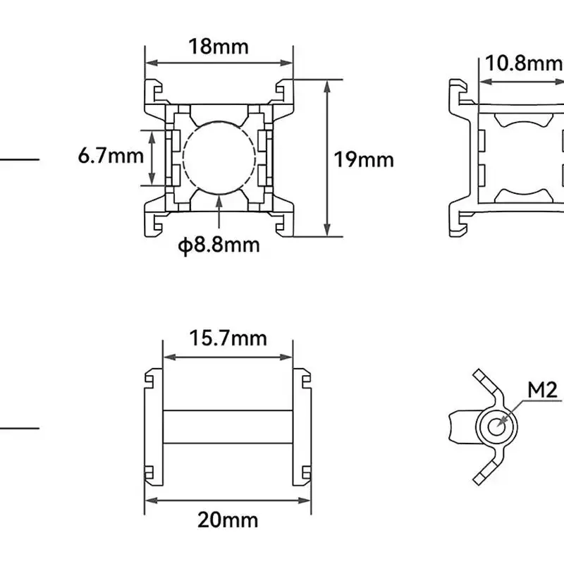 Auvent de Drone FPV pour unité aérienne O4, support de caméra pour cadre Meteor65 Pro et Meteor75 Pro, accessoire quadrirotor