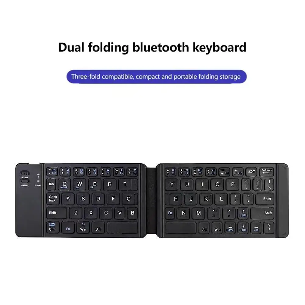 لوحة مفاتيح صغيرة قابلة للطي متوافقة مع بلوتوث لاسلكية ، Bt ، خفيفة اليد ، كمبيوتر محمول ، كمبيوتر لوحي ، U3M2