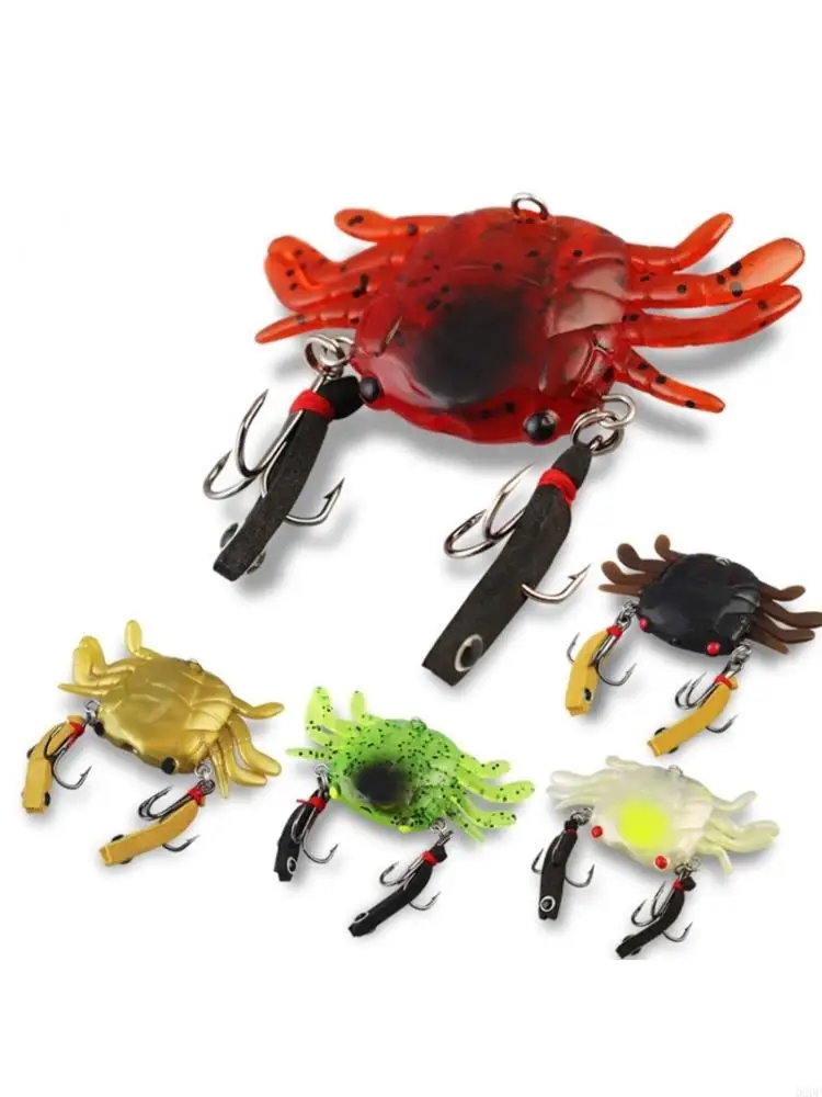  Soft Crabs Baits Artificial Baits Floating Crabs Baits Jig Head Lures Swimbait Simulation Baits Sea Fishing Tackle