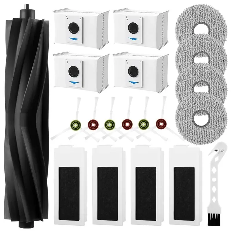 

Запчасти ABZL для ECOVACS DEEBOT T20 Omni / T20e Omni / T20 Max / T20 Pro: основная и боковые щетки, HEPA-фильтр, салфетка для влажной уборки, мешки для сбора пыли