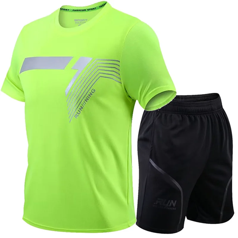 Herren 2 teile/satz Trainings anzug Fitness Fitness Badminton Sporta nzug Kleidung Laufen Joggen Sport tragen Übung Workout Set Sportswear