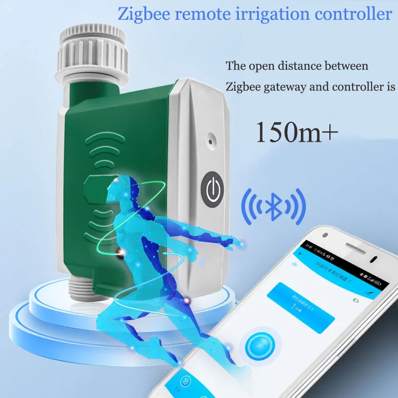 Tuya Zigbee Automatic Irrigation Equipment With Soil Temperature Humidity Sunlight Sensor Home And Garden Plants Drip Watering