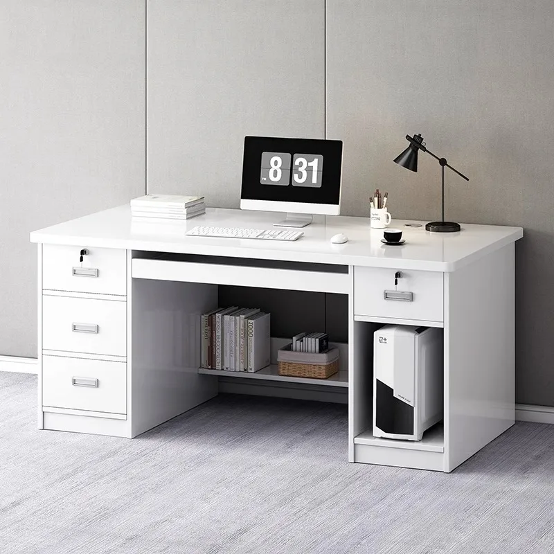 

Office desk and chair combination Boss table Simple staff seat Office staff table