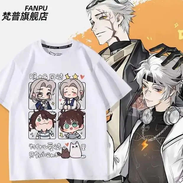 

Anime Identity Ⅴ Luca Balsa Short Sleeve T-Shirt Summer Cosplay Costume Casual Student Loose Tops Anime