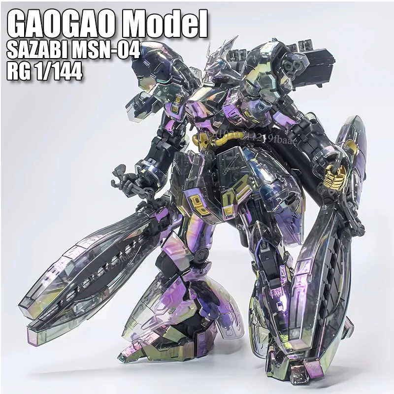 

GAOGAO Model SAZABI RG 1/144 Fukuoka MSN-04 Toys Color Transparent Version Assembly Model Kit Action Figures Robot Plastic Gift