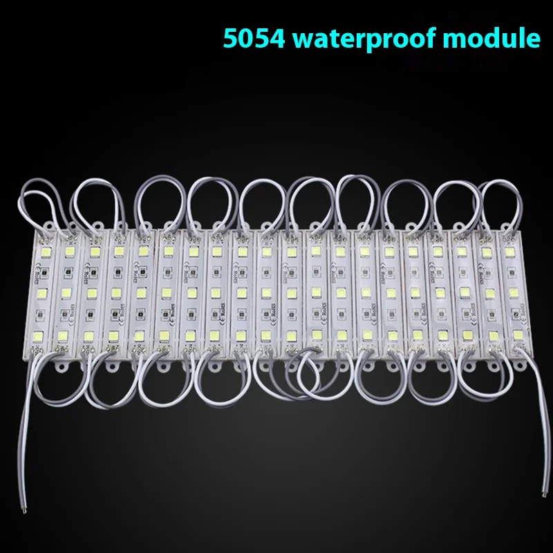 

20pcs 0.9W Ultra Bright SMD 5054 LED Module light cool /Warm White Strip Light Lamp Bead Chip diy DC 12V lighting Waterproof