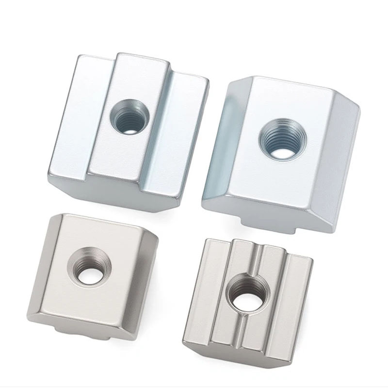 EU20# 30# 40# 45# M3 M4 M5 M6 M8 M10 T Block Square nuts T-Track Sliding Hammer Nut for Fastener Aluminum Profile