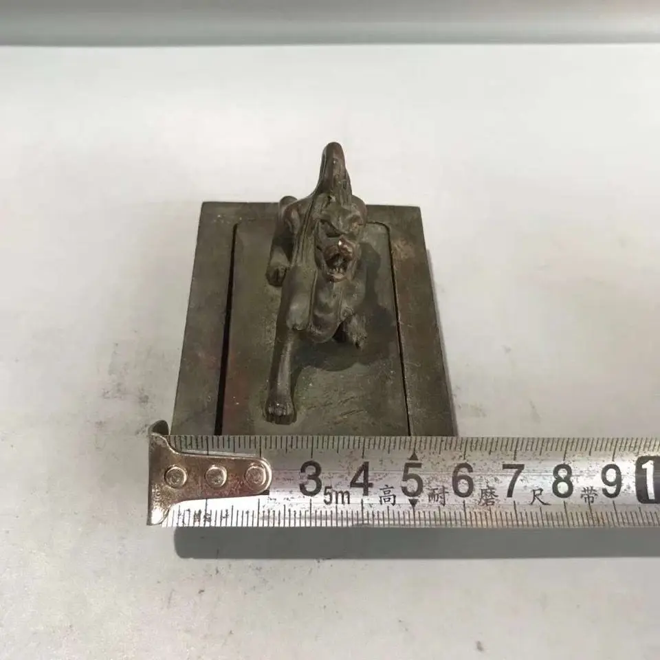 Rectangular pixiu two-piece set Seal Stamp Statue Sculpture Figurines Home Garden Decoration Statues