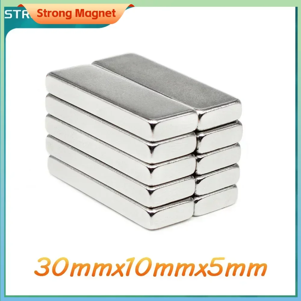 

30x10x5 NdFeB Block Super Powerful Strong Magnetic Magnets 30x10x5mm Rare Earth Neodymium Magnet 30*10*5