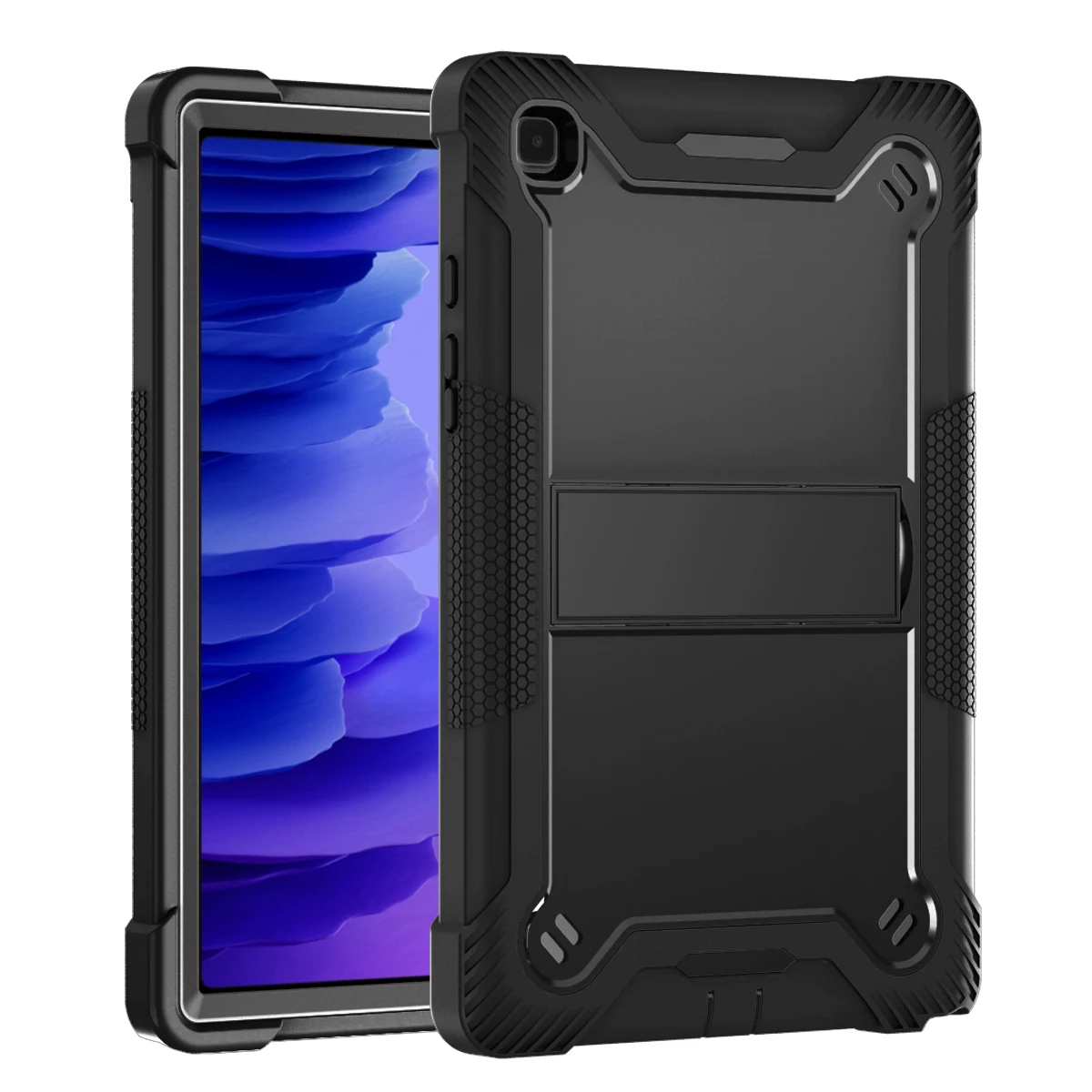 Funda de armadura para Samsung Galaxy Tab A7 Lite, A9, 8,7, SM-X110, X115, 8,7, SM-T220, Tablet, TPU + PC, a prueba de golpes, con soporte