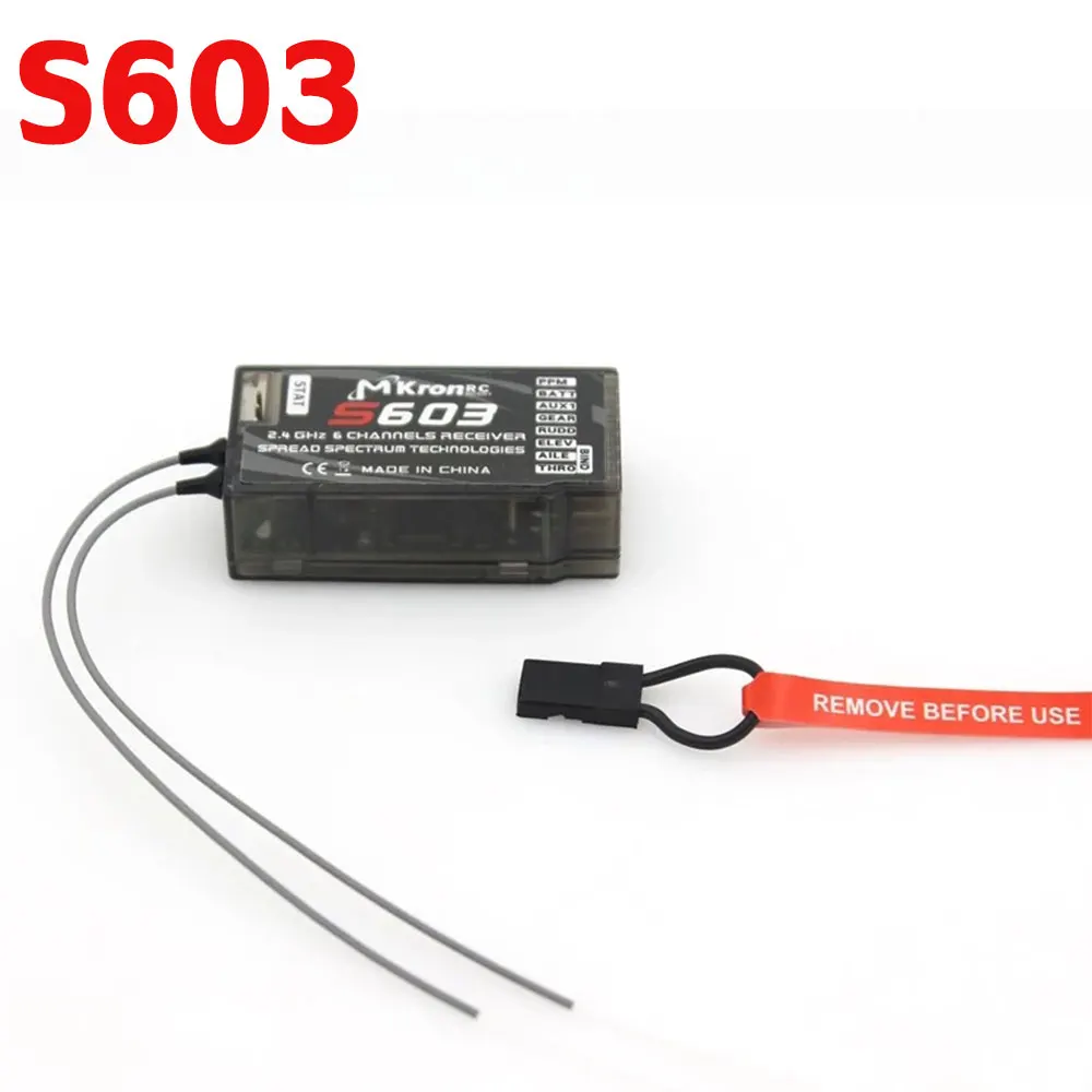 1pcs S603 6CH 2.4G RC Receiver Compatible With JR SPECTRUM DSM-X DSM2 Transmitter For RC Drone Quadcopter Aircraft Model Part