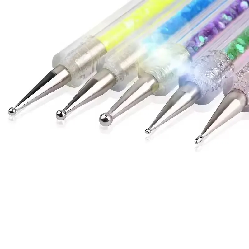 5Pcs Nails Art Dotting Pen Nails Brushes For Nails Art Accessories Tools Kits Nail Supplies For Professionals Manicure Set image 4