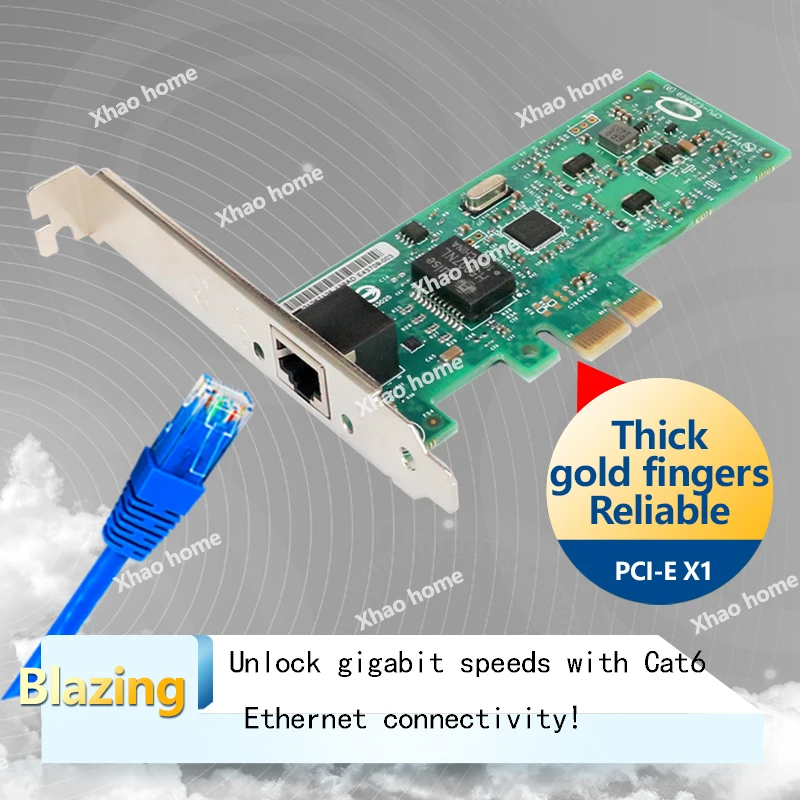 I82574 PCI-E Gigabit NIC untuk Boot Tanpa Disk, NAS/NVR, Soft Router, PXE, Plug & Play untuk Server ESXi,VM, 2U, Agregasi Lalu Lintas