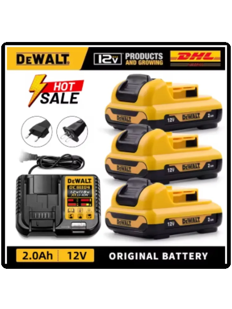 DEWALT lithium-ion battery, dewalt 12V battery, 2.0Ah ,DCB123, DCB125, DCB124, DCB122, DCD710 power 