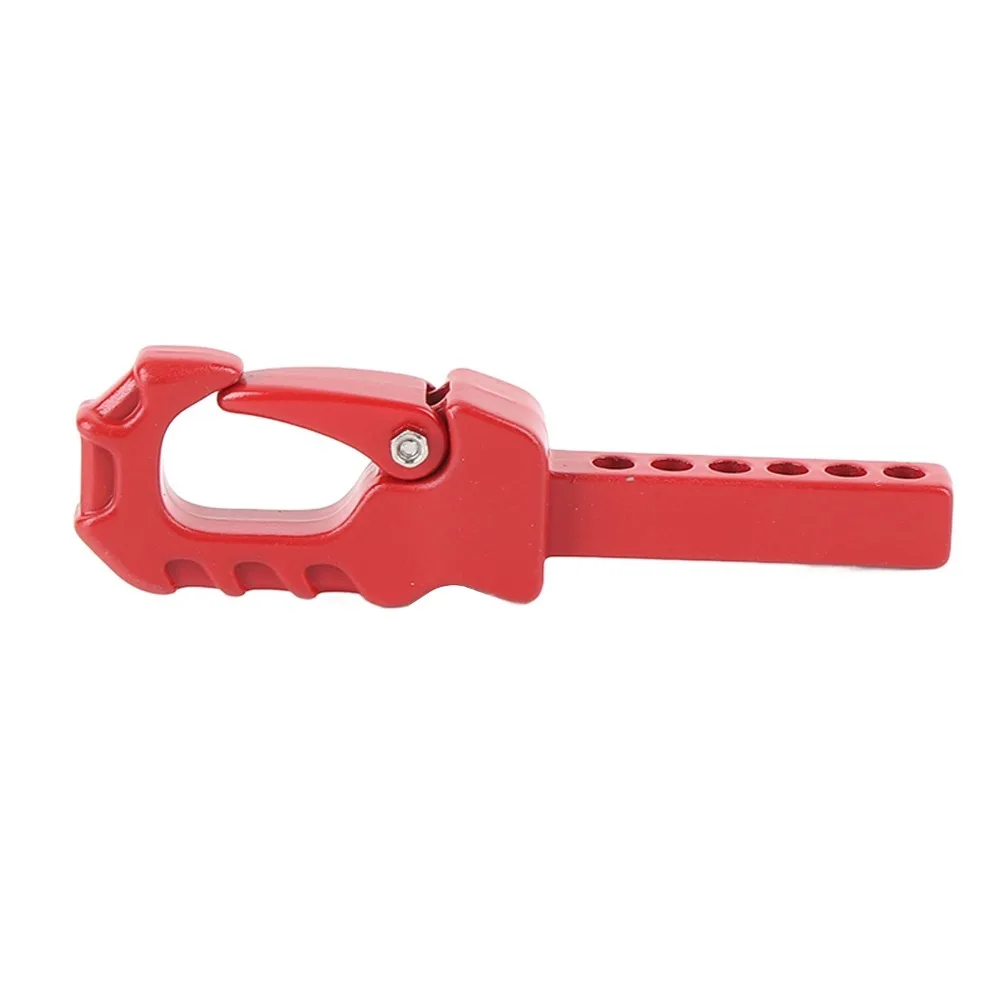 2 Pcs Aluminum Alloy RC Trailer Hitch Easy Control RC Crawler Trailer Hook for 1/8 1/10 RC Crawler and for TRX4/SCX10 Truck
