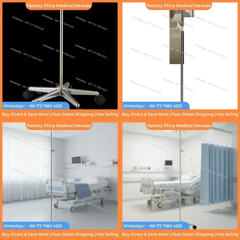 26-factory-direct-sales-portable-stainless-steel-metal-hospital-furniture-rack-suitable-for-hospital-clinics
