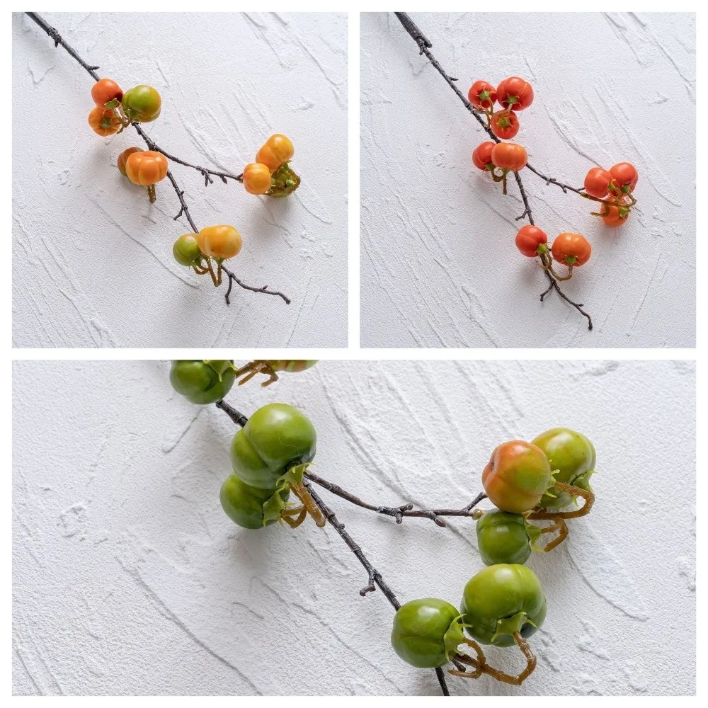Realistic Artificial Pumpkin Branches Handmade Elegant Simulation Pumpkin Foam Flower Arrangement Fake Plants Home Decor - view 5