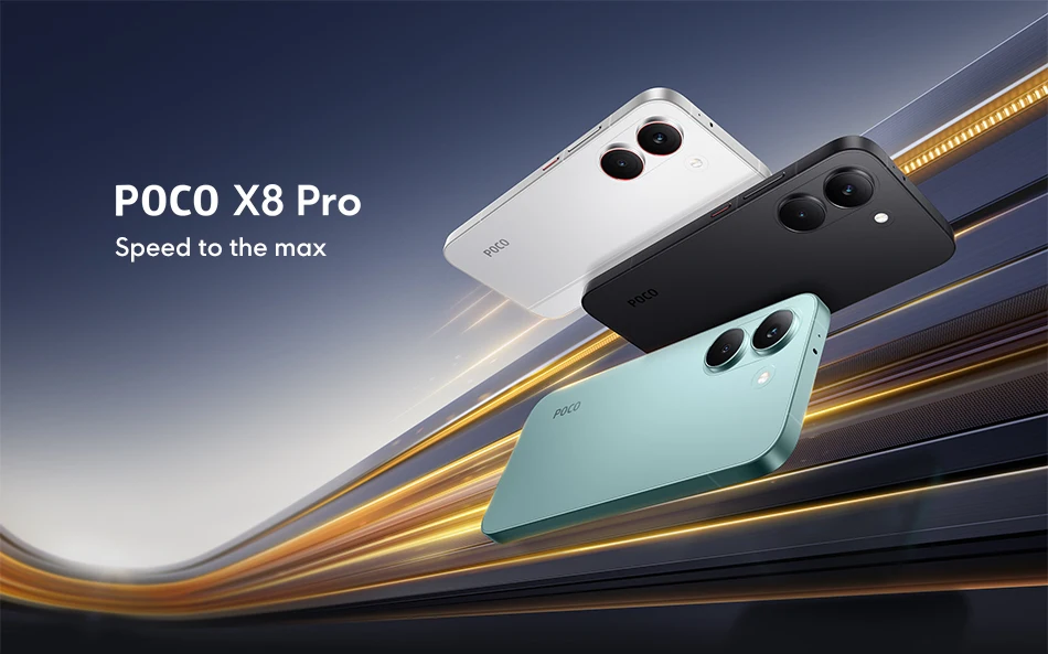Xiaomi POCO X8 Pro Global Version Smartphone 6.59' 1.5K 120Hz AMOLED Display 50MP Dimensity 8500-Ultra 6500mAh Battery